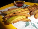 Eggplant Fries/ Brinjal Fries/ Baigan Kurkure