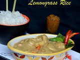 Red Thai Veg Curry and Thai Lemongrass Rice