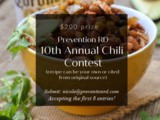 10th Annual Chili Contest — Now Accepting Entries