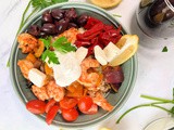 30 Minute Greek Shrimp and Grain Bowls + Weekly Menu