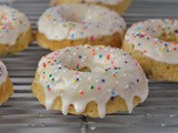 Baked Vanilla Frosted Funfetti Donuts + Weekly Menu