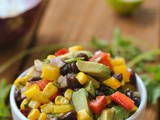 Black Bean and Corn Salad + Weekly Menu