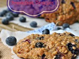 Blueberry, Cranberry, and Walnut Breakfast Cookies