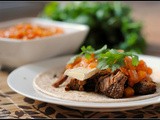 Brisket & Brie Tacos with Mango Barbecue Sauce