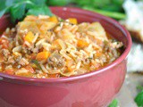 Cabbage Roll Soup + Weekly Menu