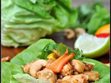 Cashew Chicken Lettuce Wraps + Weekly Menu