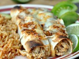 Chicken Enchiladas with Hatch Chile Salsa + Weekly Menu