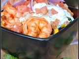 Chipotle Shrimp Bowls with Cilantro-Lime Cream Sauce