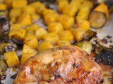 Dijon-Maple Chicken with Brussels and Butternut + Weekly Menu