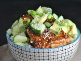 Easy Teriyaki-Glazed Salmon Bowls + Weekly Menu