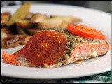 Foil Baked Basil Pesto Salmon