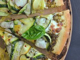 Green Goddess Pesto-Squash Pizza…with Mr. Prevention