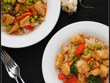 Honey Cashew Chicken with Rice + Weekly Menu