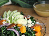 Kale, Butternut Squash, and Apple Salad with Maple Vinaigrette + Weekly Menu