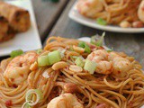Kung Pao Noodles with Shrimp + Weekly Menu