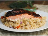 Maple Glazed Salmon with Tomato-Dill Couscous