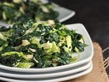 Massaged Kale and Brussels Sprouts Salad with Tahini-Maple Dressing