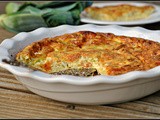 Meatless Monday: Leek and Cheddar Crustless Quiche