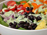 Mexican Chopped Salad with Creamy Cilantro-Lime Dressing + Weekly Menu