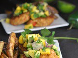 Mexican Salmon Cakes with Mango Relish {Whole30} + Weekly Menu