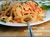 Money Matters: Fettuccine with Tomato-Cream Sauce + Weekly Menu