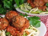 Paleo Italian Meatballs with Marinara Sauce