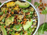 Quinoa Mango Black Bean Salad with Chipotle-Lime Vinaigrette + Weekly Menu