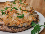 Shrimp-Stuffed Portobello Mushrooms + Weekly Menu