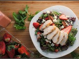 Strawberry Chicken Salad with Strawberry Vinaigrette…+ some pretty exciting news