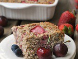 Strawberry Coconut Breakfast Bake {Whole30, Paleo} + Weekly Menu