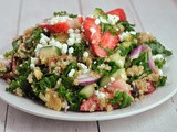 Strawberry-Kale Quinoa Salad + Weekly Menu