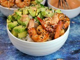 Teriyaki Shrimp Sushi Bowls + Weekly Menu
