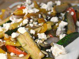 Vegetables in Balsamic Cream with Goat Cheese + Weekly Menu