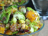 Warm Quinoa Brussels Sprouts Salad