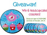 Giveaway: Tea & Cupcake Coasters
