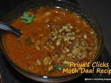 Recipe : Moth dal or Moth curry | how to make Matki Masala