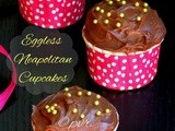 Eggless Neapolitan Cupcake