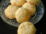 Lebanese Eggless Sesame Cookies~~ Lebanese Cuisine
