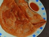 Red Rice Dosa/Sivappu Arisi Dosai