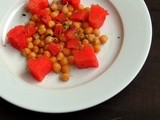 Watermelon & Chickpeas Salad~~Vegan Thursdays