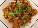 Ceylon Chicken Fry/Sri lankan Chicken Fry/Ceylon Chicken & Egg Fry