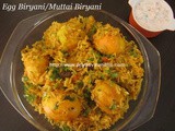 Egg Biryani/Thattukadai Egg Biryani/Street Food Style Egg Biryani/Muttai Biryani