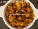 Jack Fruit Seed Masala/Jack Fruit Seed Dry Curry Recipe/Palakottai Masala
