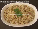 Onion Rice/Vengaya Sadam - Natural cure to reduce body heat & to heal stomach pain