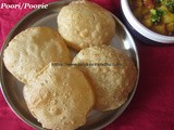 Poori/Poorie Recipe/Puri Recipe/How to make perfect Poori at home