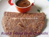 Ragi & Wheat Flour Chapathi/Fingermillet and Wheat Flour Chapathi
