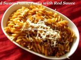 Red Sauce Pasta Recipe/Fusili Red Sauce Pasta/Tomato Pasta Recipe/Homemade Pasta Sauce Recipe/How to make Pasta Sauce at home/Pasta with Fresh Tomato Sauce