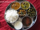 South Indian Lunch Menu-15/Lunch Menu Ideas/Simple Vegetarian Lunch Menu Ideas
