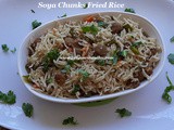 Soya Chunks Fried Rice Recipe/Soya Fried Rice Recipe/Meal Maker Fried Rice/Easy & Healthy Soya Fried Rice