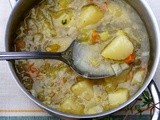 Zupa porowa z ziemniakami